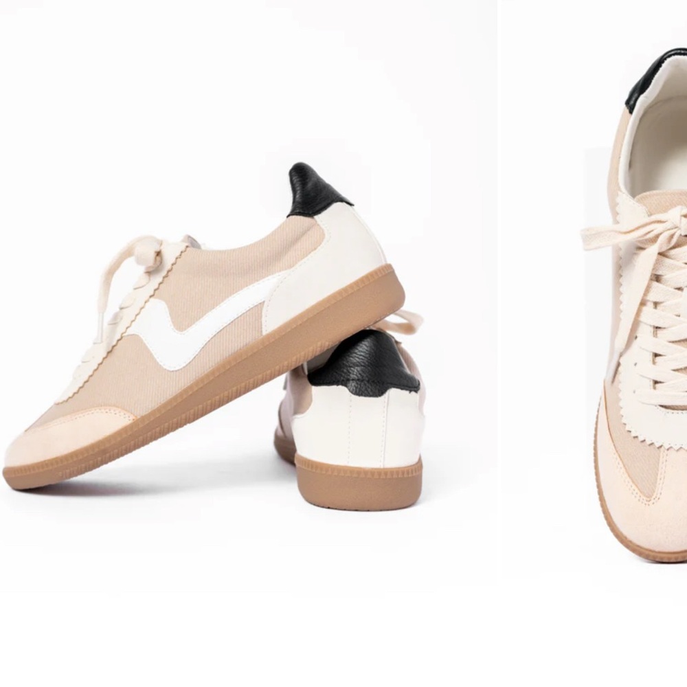 Kyla almond classic low top sneakers